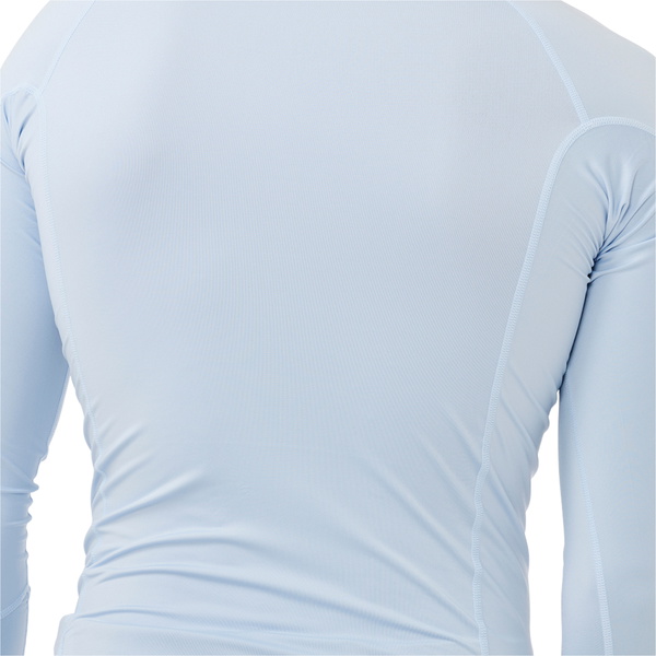 2025 Rip Curl Mens Waves Perf Long Sleeve Rash Vest 16FMRV - Blue Wind